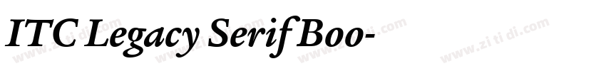ITC Legacy Serif Boo字体转换